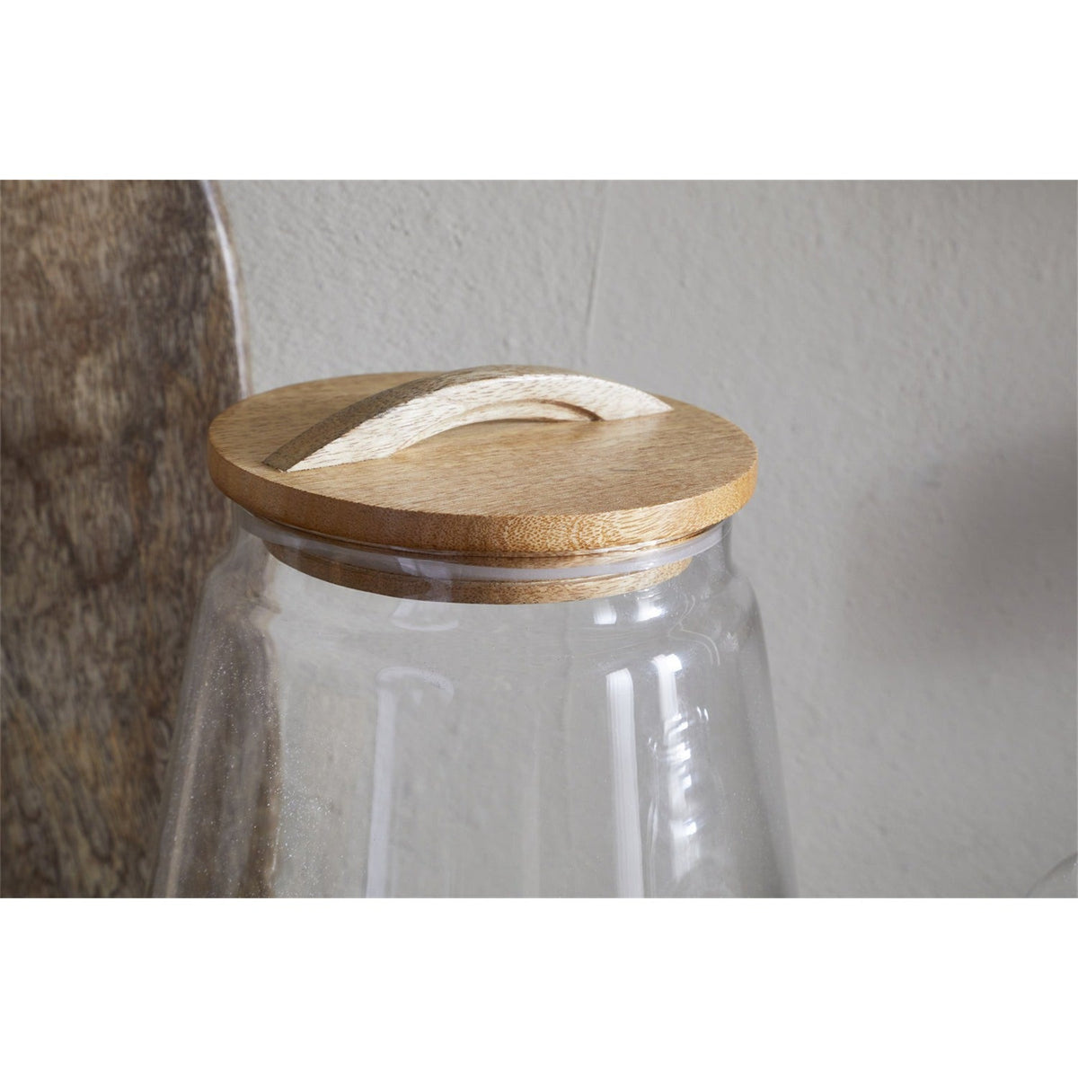 Chaaval Small Glass Storage Jar - Clear