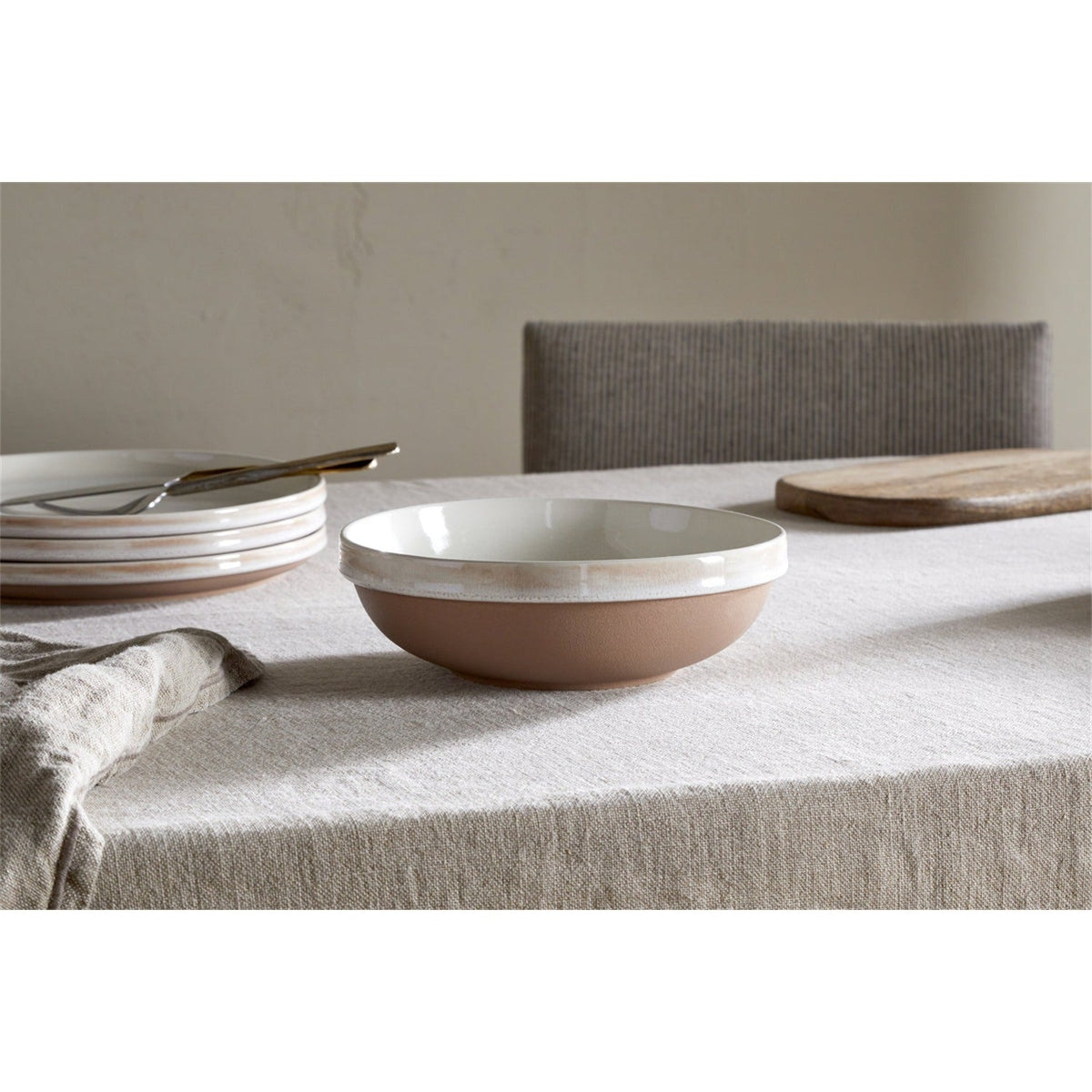 Edo Stoneware Pasta Bowl - Terracotta