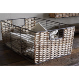 Montali Iron & Rattan Storage Basket - Natural - Set of 2