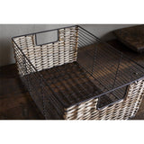 Montali Iron & Rattan Storage Basket - Natural - Set of 2