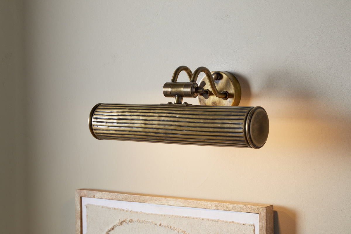 Tinje Solid Brass Picture Wall Light - Antique Brass