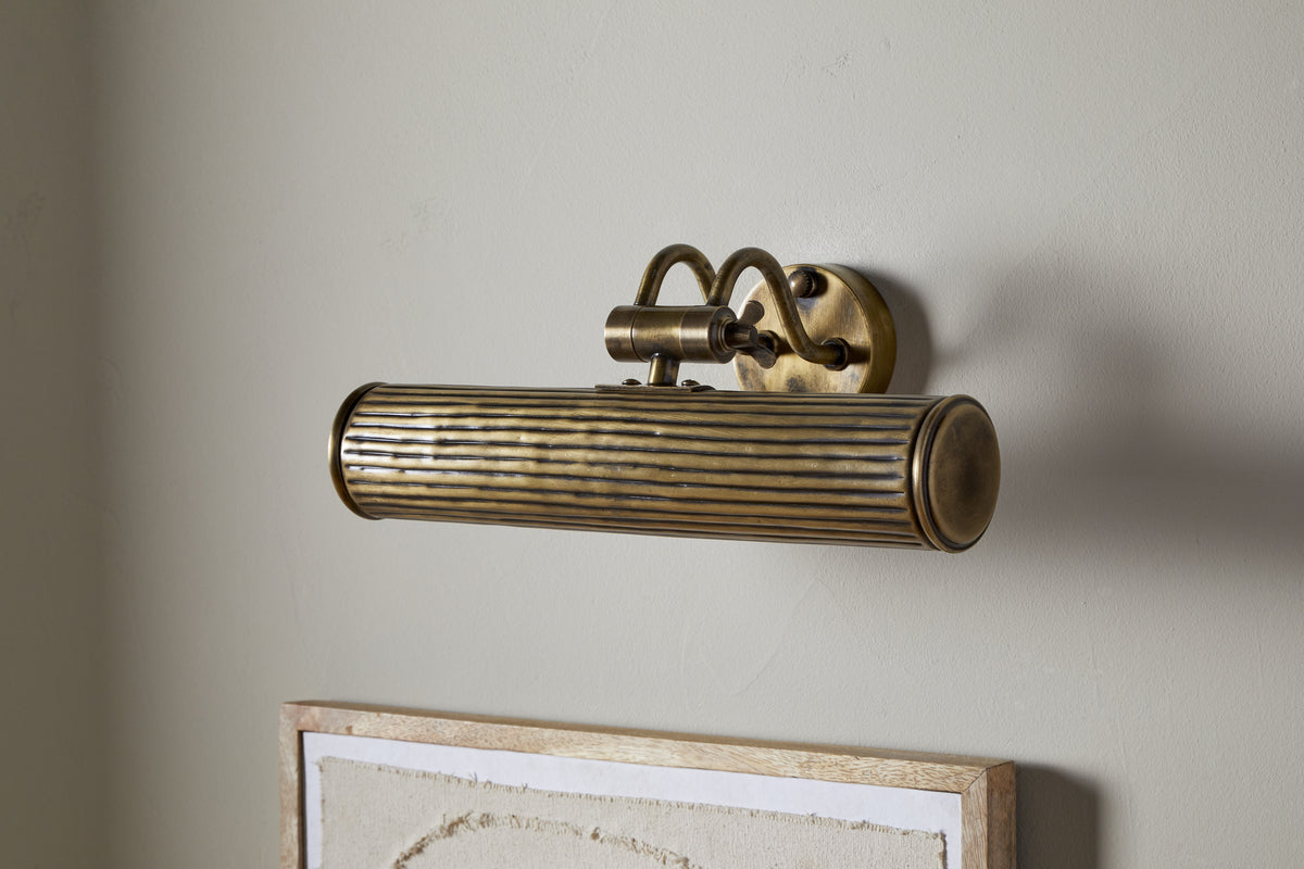 Tinje Solid Brass Picture Wall Light - Antique Brass