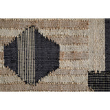 Kiran Textured Wall Art - Natural & Dark Blue