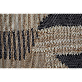 Birala Large Textured Wall Art - Natural & Dark Blue