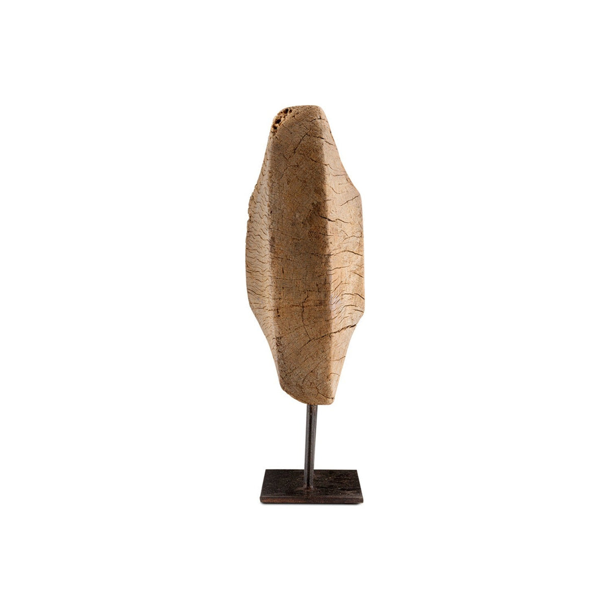Cala Reclaimed Wood Objet on Stand - Natural