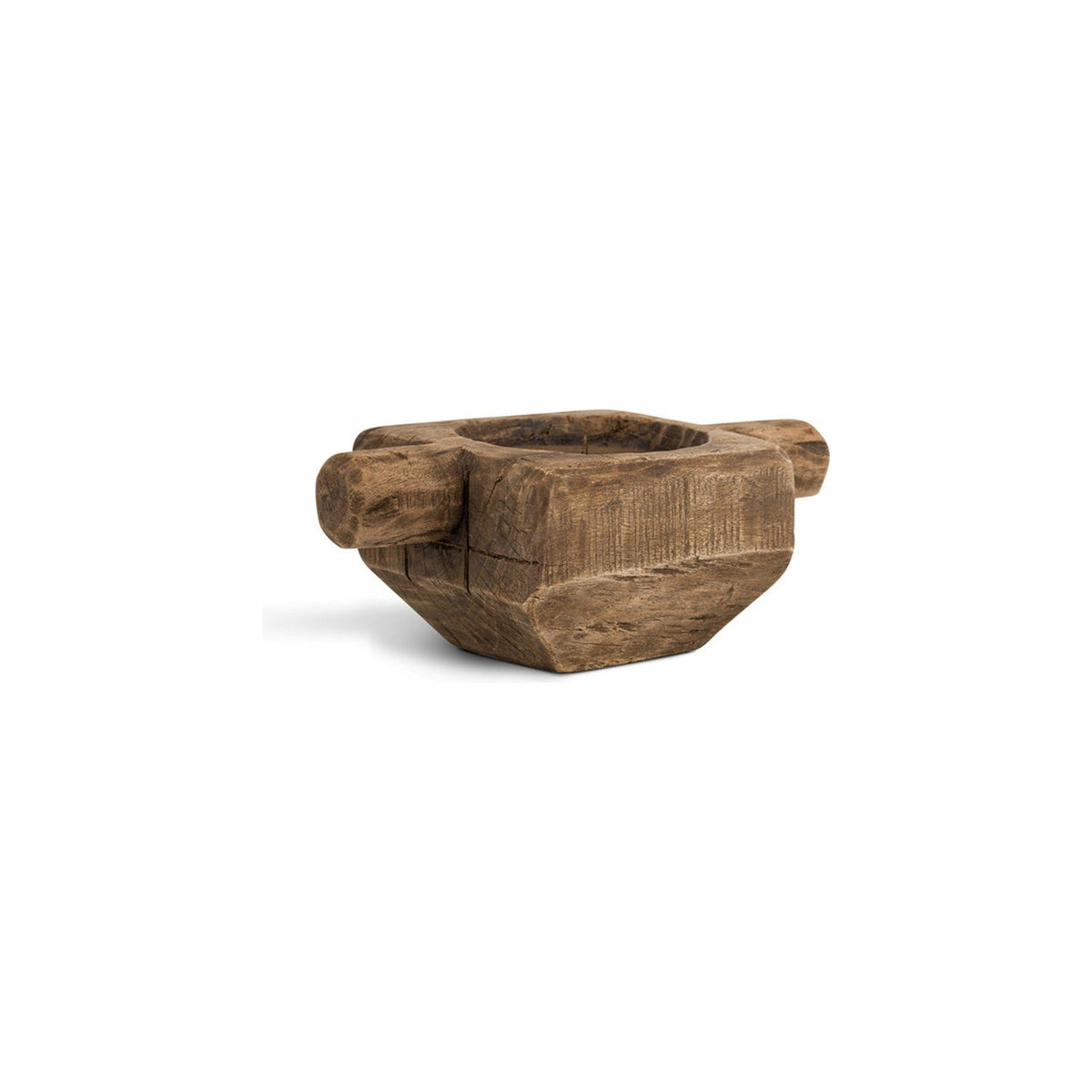 Apu Reclaimed Wood Candle Holder - Natural