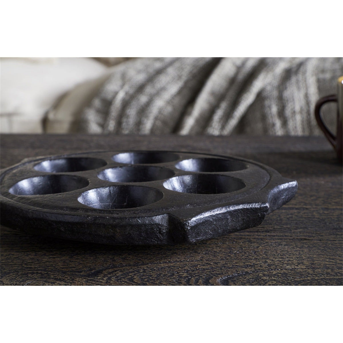 Maji Stone Multi Tealight Holder - Antique Black