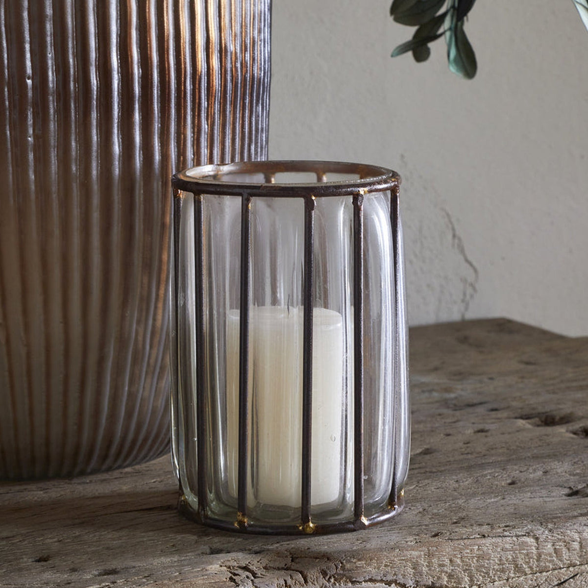 Hava Large Glass Lantern - Clear