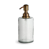 Ilcoso Recycled Hammered Glass Soap Dispenser - Clear