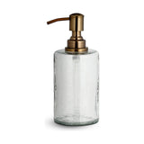 Ilcoso Recycled Hammered Glass Soap Dispenser - Clear