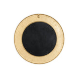 Moto Round Wall Mirror - Antique Brass
