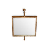 Visala Square Swivel Wall Mirror - Antique Brass