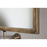 Visala Square Swivel Wall Mirror - Antique Brass