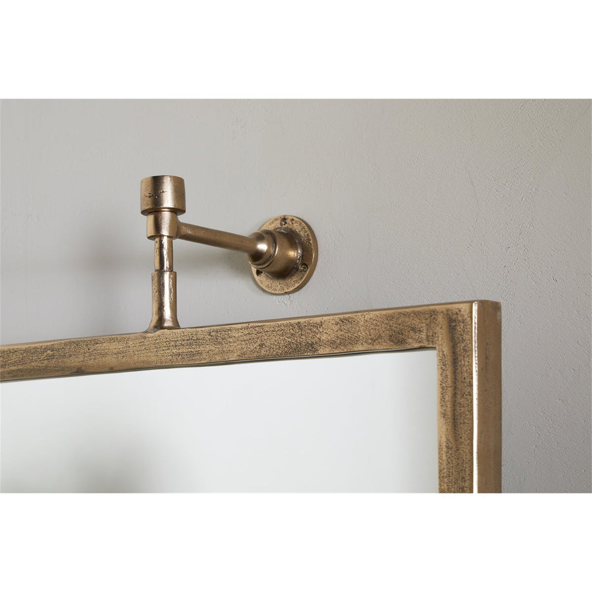 Visala Square Swivel Wall Mirror - Antique Brass