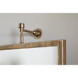Visala Square Swivel Wall Mirror - Antique Brass
