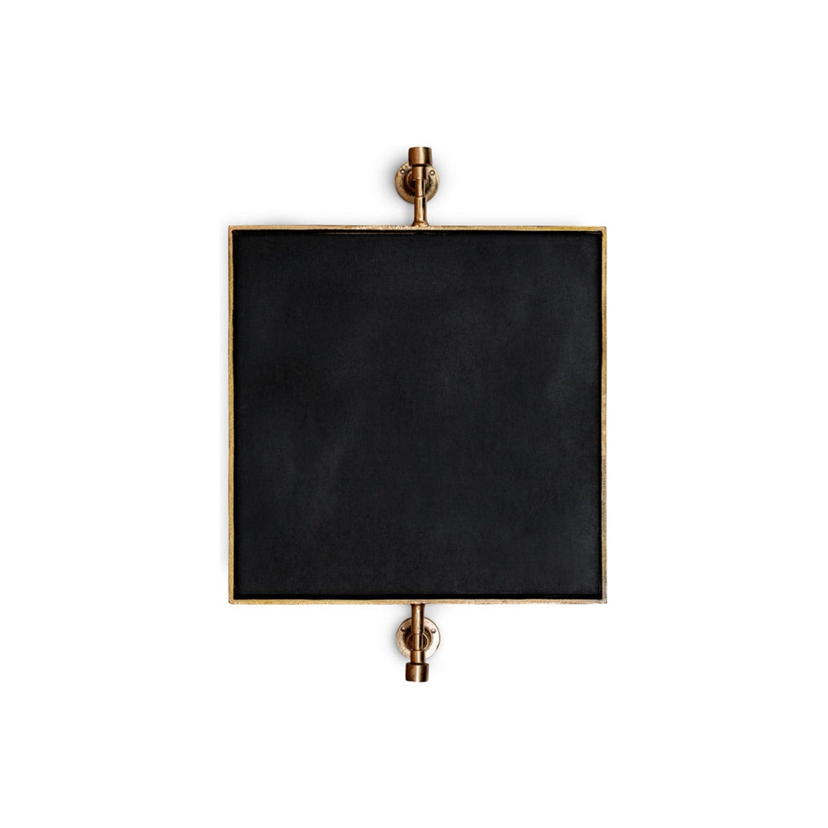 Visala Square Swivel Wall Mirror - Antique Brass