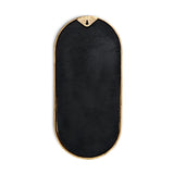 Mbwa Oval Wall Mirror - Antique Brass