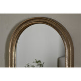 Mbwa Oval Wall Mirror - Antique Brass