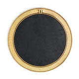 Putali Etched Round Wall Mirror - Antique Brass