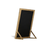 Baja Etched Standing Vanity Mirror - Antique Brass