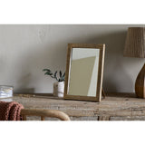 Baja Etched Standing Vanity Mirror - Antique Brass