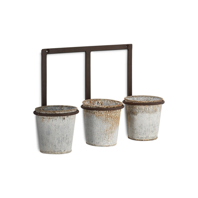 Tukana Triple Wall Hanging Planter - Zinc
