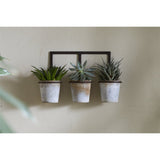 Tukana Triple Wall Hanging Planter - Zinc