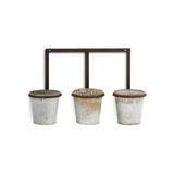 Tukana Triple Wall Hanging Planter - Zinc