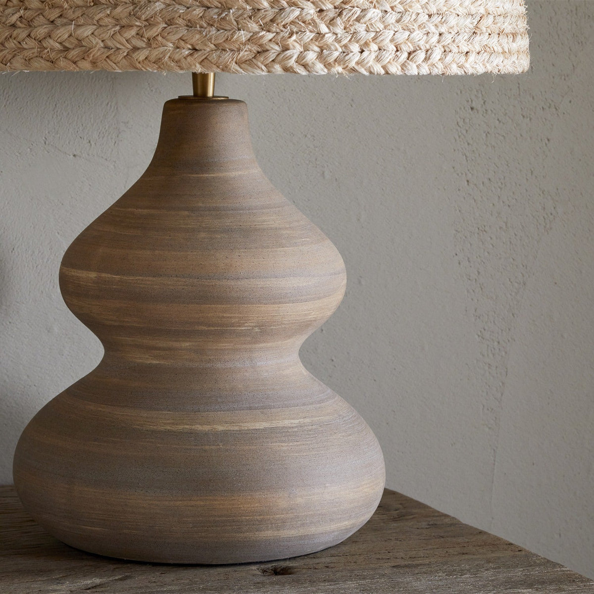 Dalat Ceramic Table Lamp Base - Natural