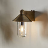 Singa Outdoor Wall Light - Antique Brass