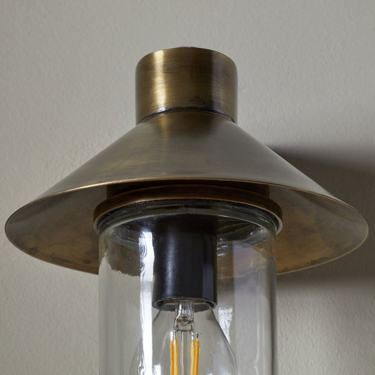 Singa Outdoor Wall Light - Antique Brass