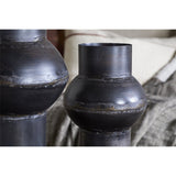 Endo Small Reclaimed Iron Vase - Aged Black