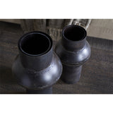 Endo Small Reclaimed Iron Vase - Aged Black