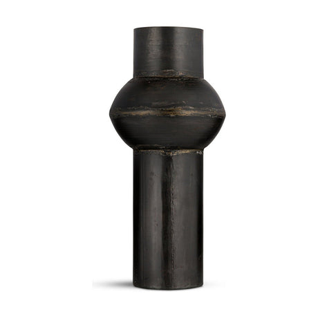 Endo Large Reclaimed Iron Vase - Aged Black