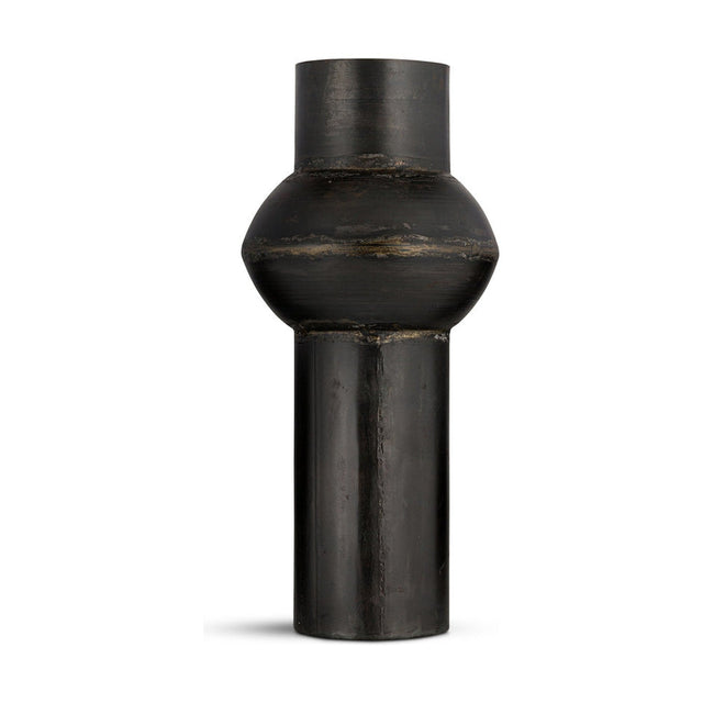 Endo Large Reclaimed Iron Vase - Aged Black