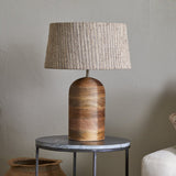 Agua Grooved Table Lamp Base - Natural
