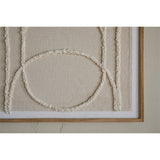 Mauri Frayed Wall Art - Neutral