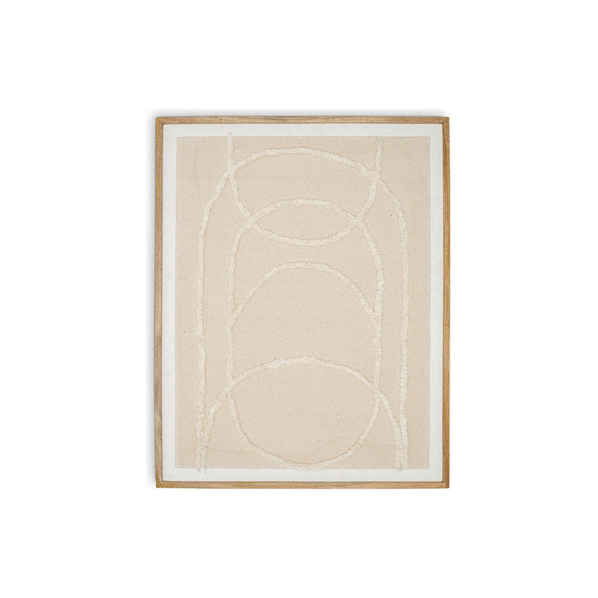 Mauri Frayed Wall Art - Neutral
