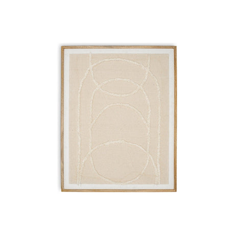 Mauri Frayed Wall Art - Neutral