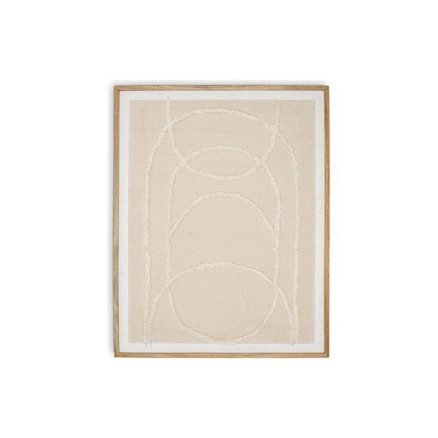 Mauri Frayed Wall Art - Neutral