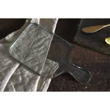 Komal Small Recycled Glass Serving Platter - Clear