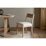 Zoha Cotton & Jute Upholstered Dining Chair - Natural