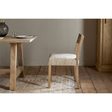 Zoha Cotton & Jute Upholstered Dining Chair - Natural
