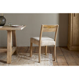 Zoha Cotton & Jute Upholstered Dining Chair - Natural