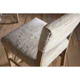Zoha Cotton & Jute Upholstered Counter Stool - Natural