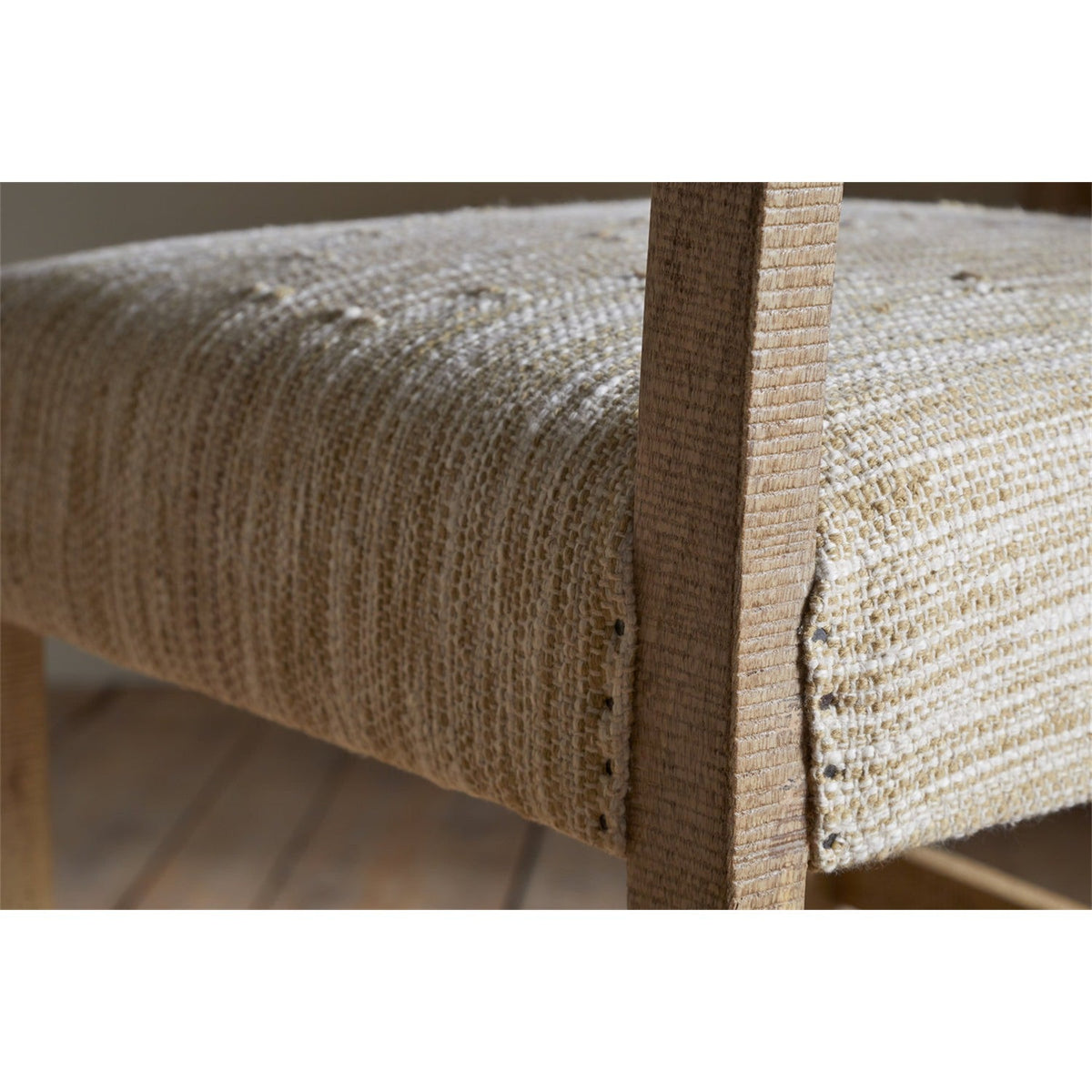 Zoha Cotton & Jute Upholstered Counter Stool - Natural