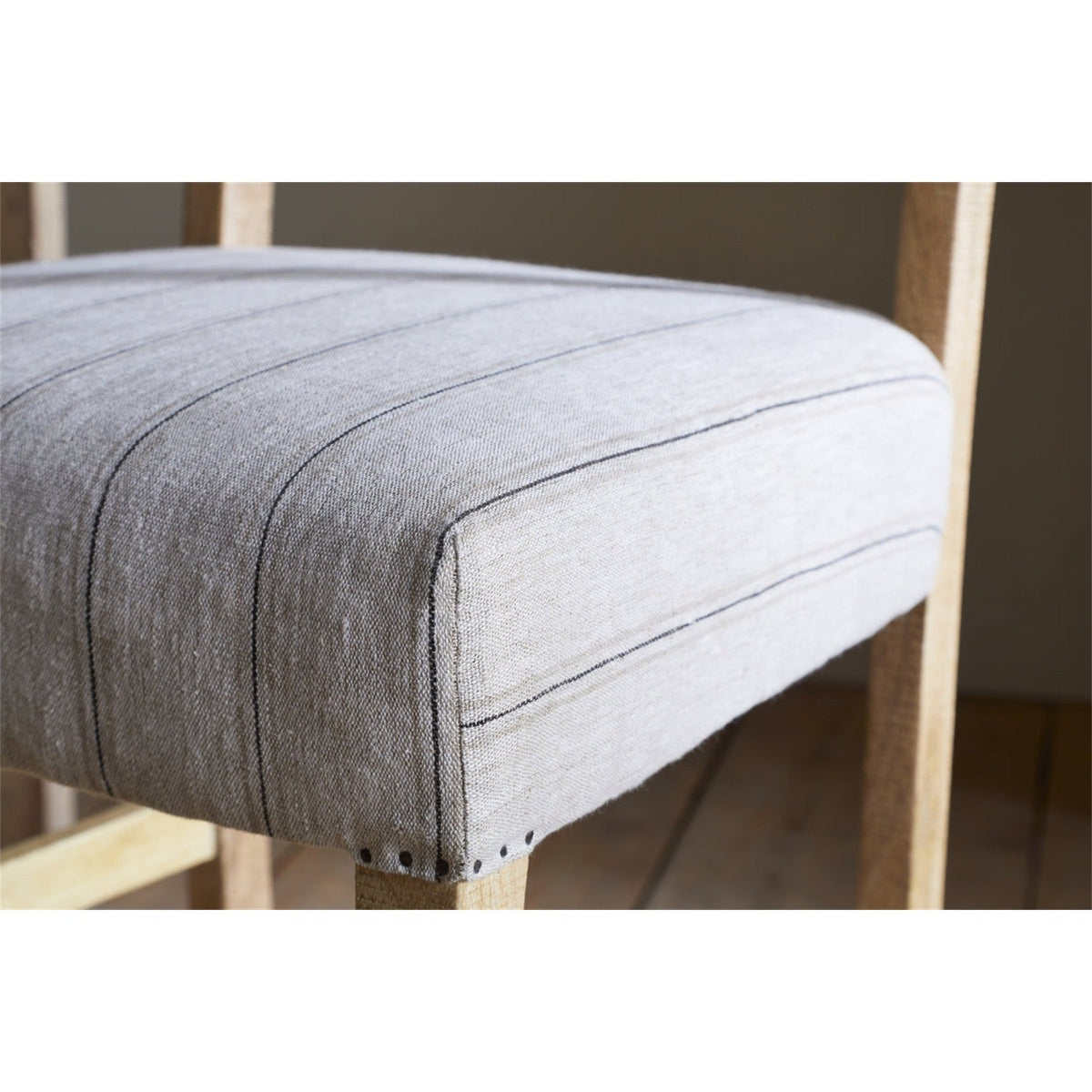 Nidhi Linen Upholstered Counter Stool - Natural