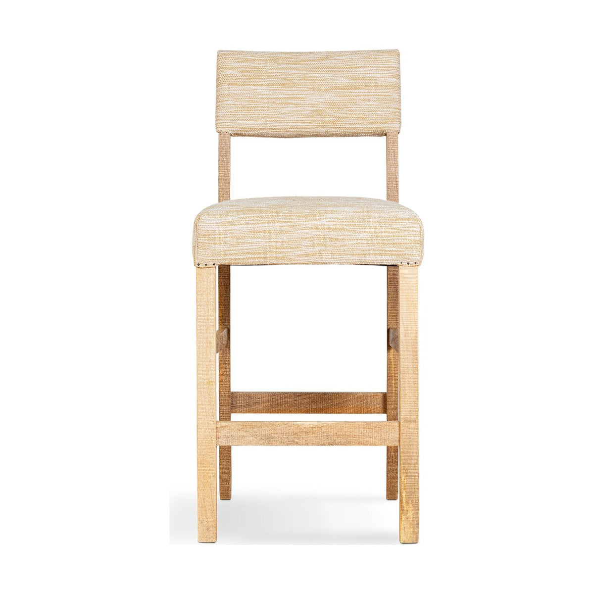 Nidhi Linen Upholstered Counter Stool - Natural