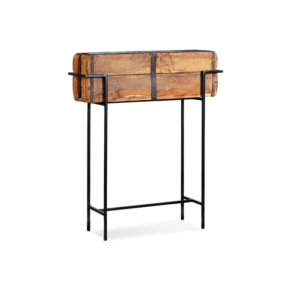 Amazzi Large Indoor Planter Stand - Natural & Black