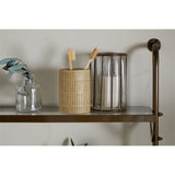 Karura Wall Shelves with Towel Rail - Antique Brass